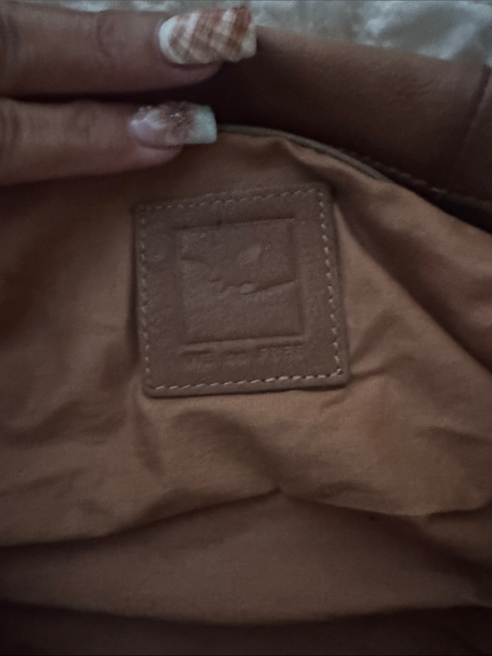 Free people baby Emerson tote bag in the color saddle. Brand new without tags - Picture 4 of 4